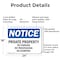 Signmission Private Property No Parking No Trespassing OSHA Notice Sign, Aluminum, 24in W x 18in L, 2PK OS-2PACK-NS-A-1824-L-17837 - alternate 2